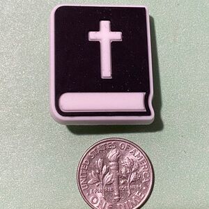 (10 for $15) Bible with a Cross ✝️ Religious Religion Crocs Shoe Charms